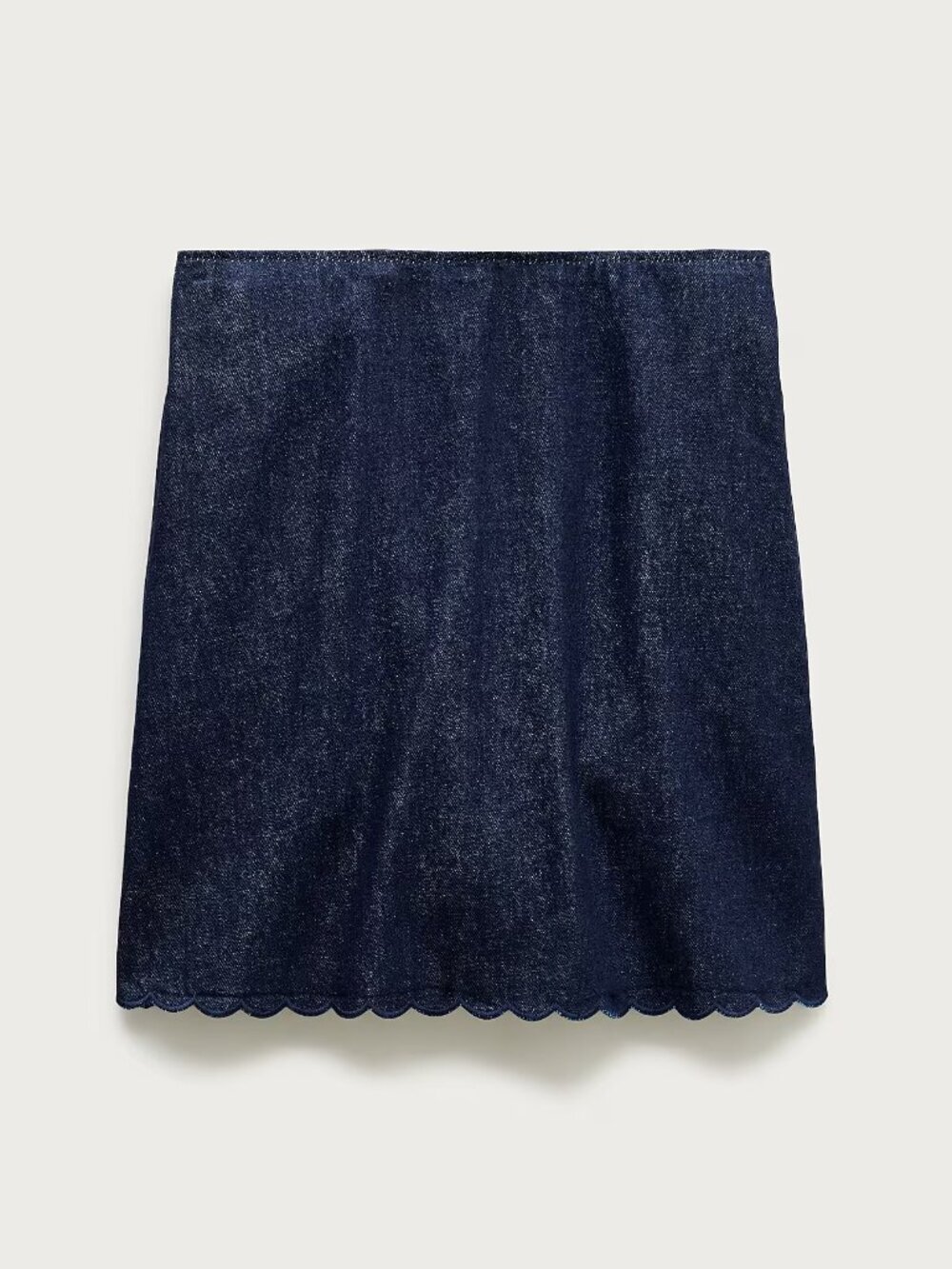 J.Crew Fairfax Scalloped Mini Skirt in Denim – Rinse Wash – Size 4 NWT - Picture 4 of 5